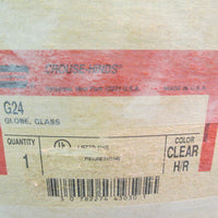 CROUSE HINDS GLASS GLOBE, INCANDESCENT, LUMINAIRE ACESSORY (VXF20, VXT20, G24)