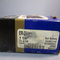 Sealmaster Gold Line Bearings ER20 11/4" Insert Ball Bearing, Single Row