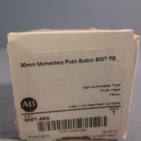 Allen Bradley 800TA9A Yellow Flush Head Push Button Series T Nonilluminated