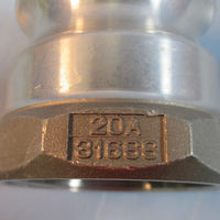 PT Coupling 20A 316SS Stainless Threaded Female 2" NPT Adapter NWOB