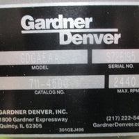 Gardner Denver GDGAEAA Positive Displacement Blower 711-4500 1-3/4" Shaft Dia