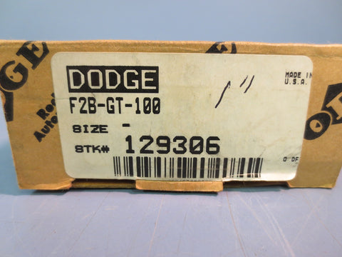 NIB Dodge F4BGT100 2 Bolt Flange Bearing 1” Bore
