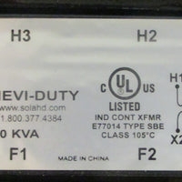 Emerson E050E Hevi-Duty Transformer 120 x 240V Volt 24V Sec .050KVA