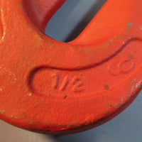 Campbell 1/2" Chain Eye Grab Hook 16mm Hook Width No.75 Used