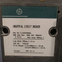 General Electric Industrial Circuit Breaker 3 Pole 300 Amp 600 VAC TJJ436300WL
