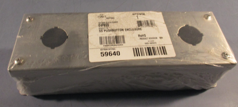 NVENT/HOFFMAN E4PBSS STAINLESS STEEL PUSHBUTTON ENCLOSURE 59640