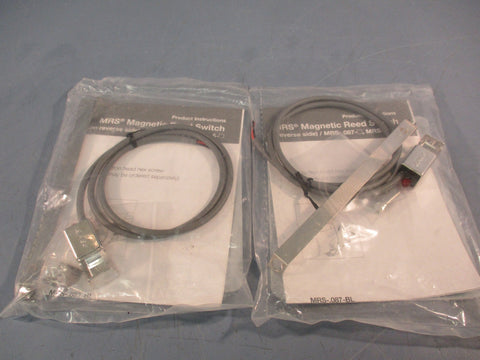 Lot of (2) BIMBA MRS-087-PBL-17 MRS Magnetic Reed Switch 120VAC/VDC 20 MA