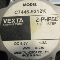 Vexta C74469212K Stepper Motor Assembly 2Phase 6.5VDC 1.2A