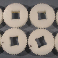 Timing Sprocket Square Bore 11/2" Bore 46 Teeth 3/8" Channel UHMW (Lot of 8)