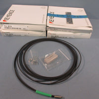 Lot of (4) KEYENCE FU67V Fiber Optic Sensor FU67V Fiber AMPLIFIER SENSOR CABLE