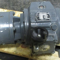 Shimpo Ringcone RA4073M1.5 Gearbox w/ Baldor VWDM3558T Motor 13/4" Shaft Dia