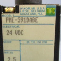 MAC 6211C411PM591DA 4Way Solenoid Valve 24VDC 2.5W PME591DABE 25150 PSI