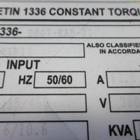 Allen Bradley Motor Drive Bulletin 1336 B007EADS1 Ser. A