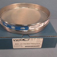 VWR 57334590 #200 U.S. Standard Testing Sieve 8" Dia 0.050mm Wire Dia Stainless