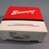Browning VF2S-112 Mounted Cast Iron Two Bolt Flange Ball Bearing - Setscrew Lock