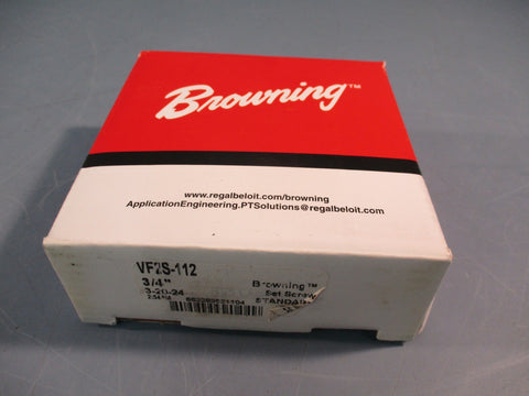 Browning VF2S-112 Mounted Cast Iron Two Bolt Flange Ball Bearing - Setscrew Lock