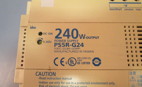 Idec PS5RG24 240W Output Power Supply 100240VAC Input