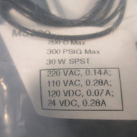 Madison M5000 Alternator Closed Liquid Level Switch 200C 300PSIG Max