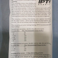 IPTCI Bearings MUCFL20412 2 Bolt Flange Mount Bearing 3/4" Bore SUCSFL 204 12