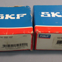 LOT OF (2) SKF YAT 207-107 INSERT BEARING, MOUNTED