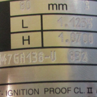 Yokogawa Admag Magnetic Flow Detector AM 208DN AB1LSA*A 80mm 3" FNTP 1/2"