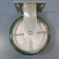New Albion Alathane 8 X 2" Wheel Non Swivel Fixed Position Poly Cast Iron Silver