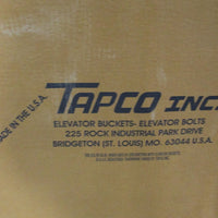 Box of 24 Tapco 11 x 6 CC Standard Low Profile Conveyor Elevator Buckets 11" x 6