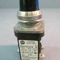ALLEN BRADLEY Cluster Pilot Light Blue/Green 2 Unit 120V Type 13 800TPC216XBXG