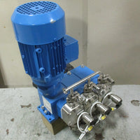 LEWA ESK 002513 Metering Pump 25 l/h w/ 0.75 / 0.86 kW 1395 / 1695 RPM Motor