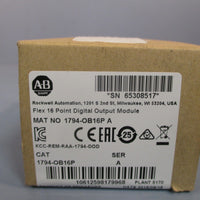 AllenBradley Flex 16 Point Digital Output Module SER A 1794OB16P SEALED
