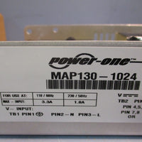 Power One MAP 1301024 Power Supply w/Adapter Plate, Series: Switcher 50/60Hz