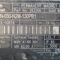 Rexroth Indramat MDD115AN030N2M130PB1 Permanent Magnet Motor 32mm Shaft Dia