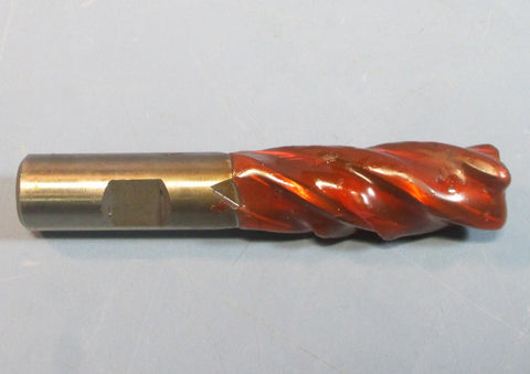 Brubaker 5/8" HSSCO 1E Acculead 3.401 4 Flute Pro CNC Resharpened End Mill
