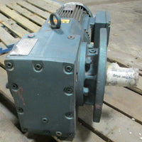 Sew Eurodrive KF76DT100L84KS 3 Ph, 1.2/2.4 HP Gear Motor 9/18 RPM Final Output