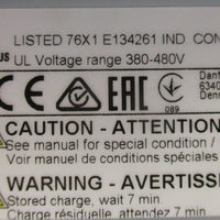 Danfoss VLT Automation Drive 134L2649 11kW 15HP NEMA 4X IP66  3x380-480V In