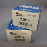 LOT OF TWO MARTIN JAW COUPLING ML099 1 1/4