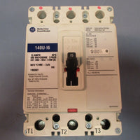Allen Bradley 140UI6C3C15M (A) 3 Pole Circuit Breaker 15A No Aux