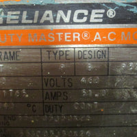 Reliance P32G350H Motor 40 HP Duty Master 1765 RPM 460 Volt 324T Frame