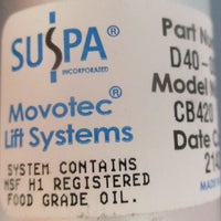 Suspa Movotec Lift Systems D40-00086 Hydraulic Cylinder CB420 4-1/4" Stroke