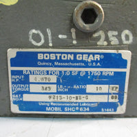 BOSTON GEAR F715-10-B5-G GEAR REDUCER RATIO 10:1 F71510B5G