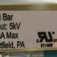 Simco Model SM Shockless Static Neutralizing Bar 5KV Input 141/8" Long