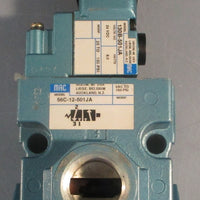 Mac Valves 56C-12-501JA Pneumatic Solenoid Valve130B-501JA 24VDC 6W