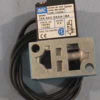Mac Valves 35ASACDAAA1BA Solenoid Valve 110120V 5060Hz 120 Psi 5.4 W