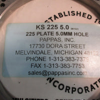 Pappas Inc KS 225 5.0 225 Plate 5.0MM Hole 120 mm Bore ID