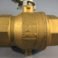 RUB S.93 CW617N 1/2" FNPT Locking Lever Brass Ball Valve 200PSI