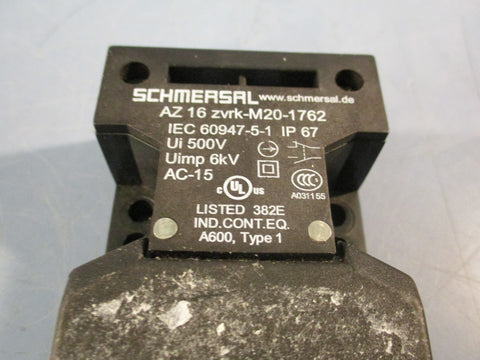 SCHMERSAL AZ 15 zvrkM16 Safety Switch, IP67, Ui 500V, AC15 Uimp 6kV