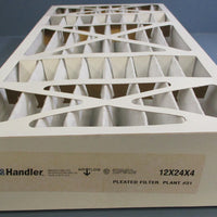 (Lot of 6) Air Handler 2W238 Pleated Air Filter 12" x 24" x 4" MERV 7