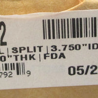 Garlock 250092462 Rubber Split Seal 33/4" ID 43/4"OD 1/2" W