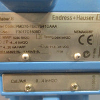 Endress+Hauser Differential Pressure Transmitter PMD75TBC7B41DAAA