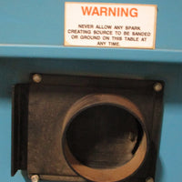 DenRay Machine 3444B Downdraft Table 33" x 44" Single Phase 120-140 PSI